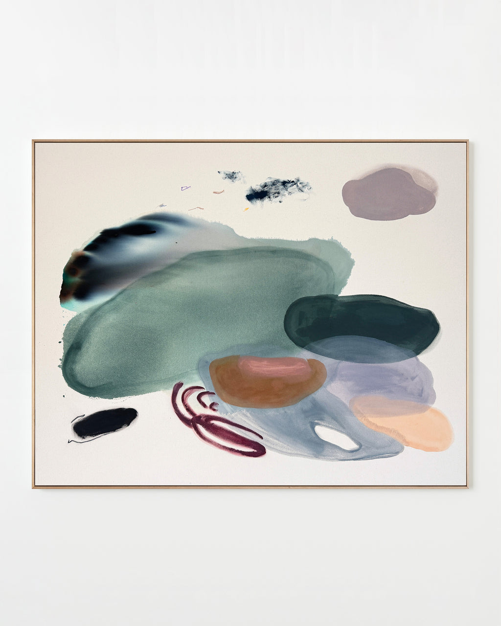 Painting by Karina Bania titled "Ways of Watching Water" - 1.