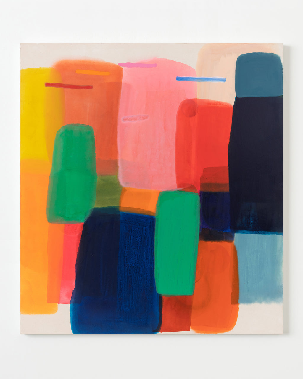 Painting by Vicki Sher titled "Landing" - 1.