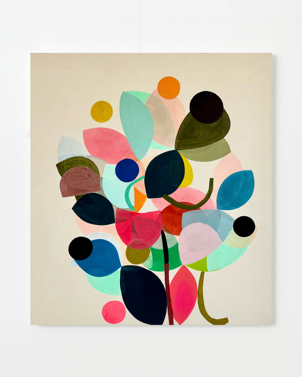 Painting by Vicki Sher titled "Spring Floral 1" - 1.