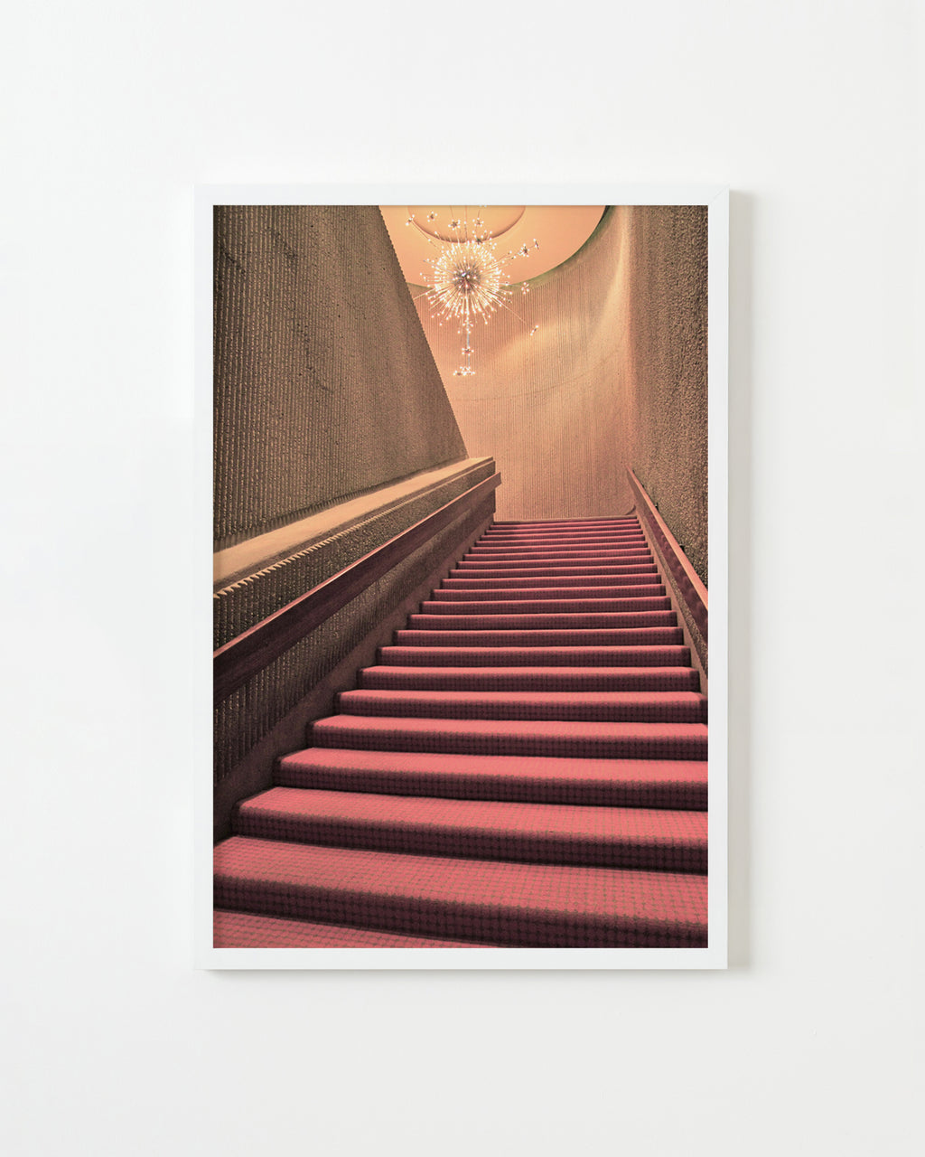 Photography by Dolly Faibyshev titled "Chandelier Staircase" - 1.