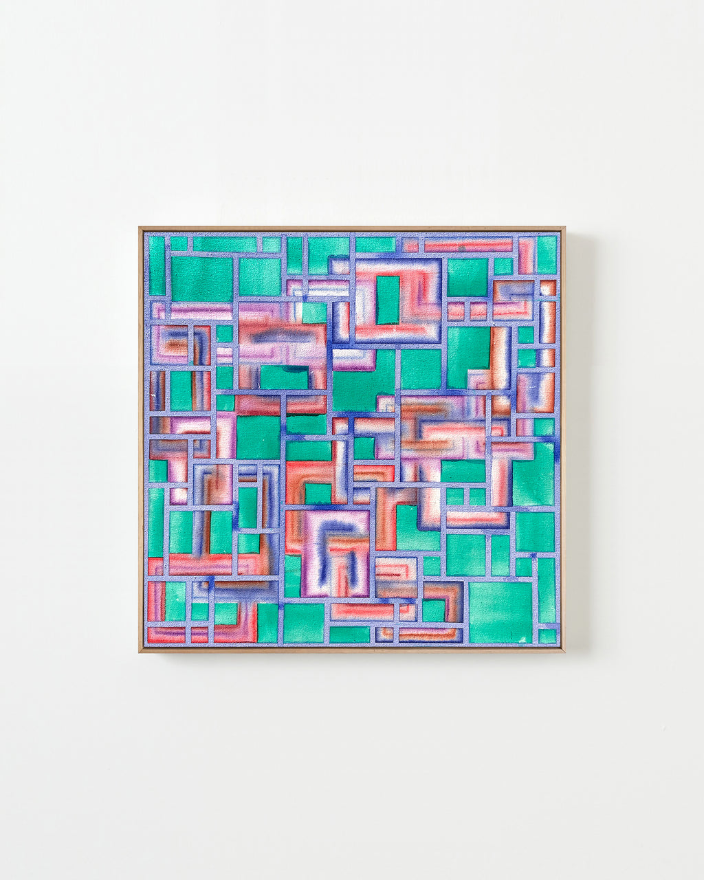 Painting by Devon Reina titled "Holly Scheme" - 1.