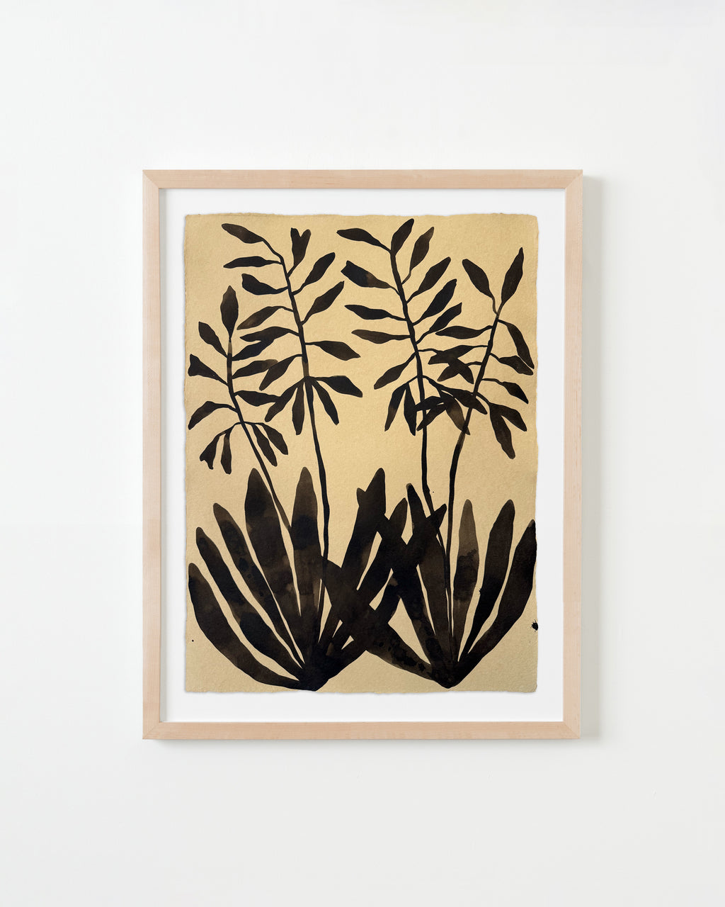 Painting by Kate Roebuck titled "Neutral Plant" - 1.