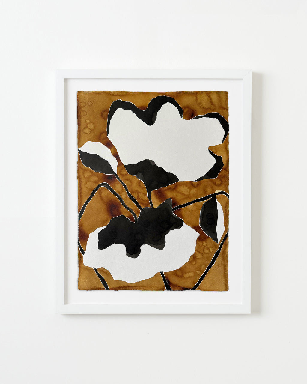 Painting by Kate Roebuck titled "Floral Three Tone" - 1.