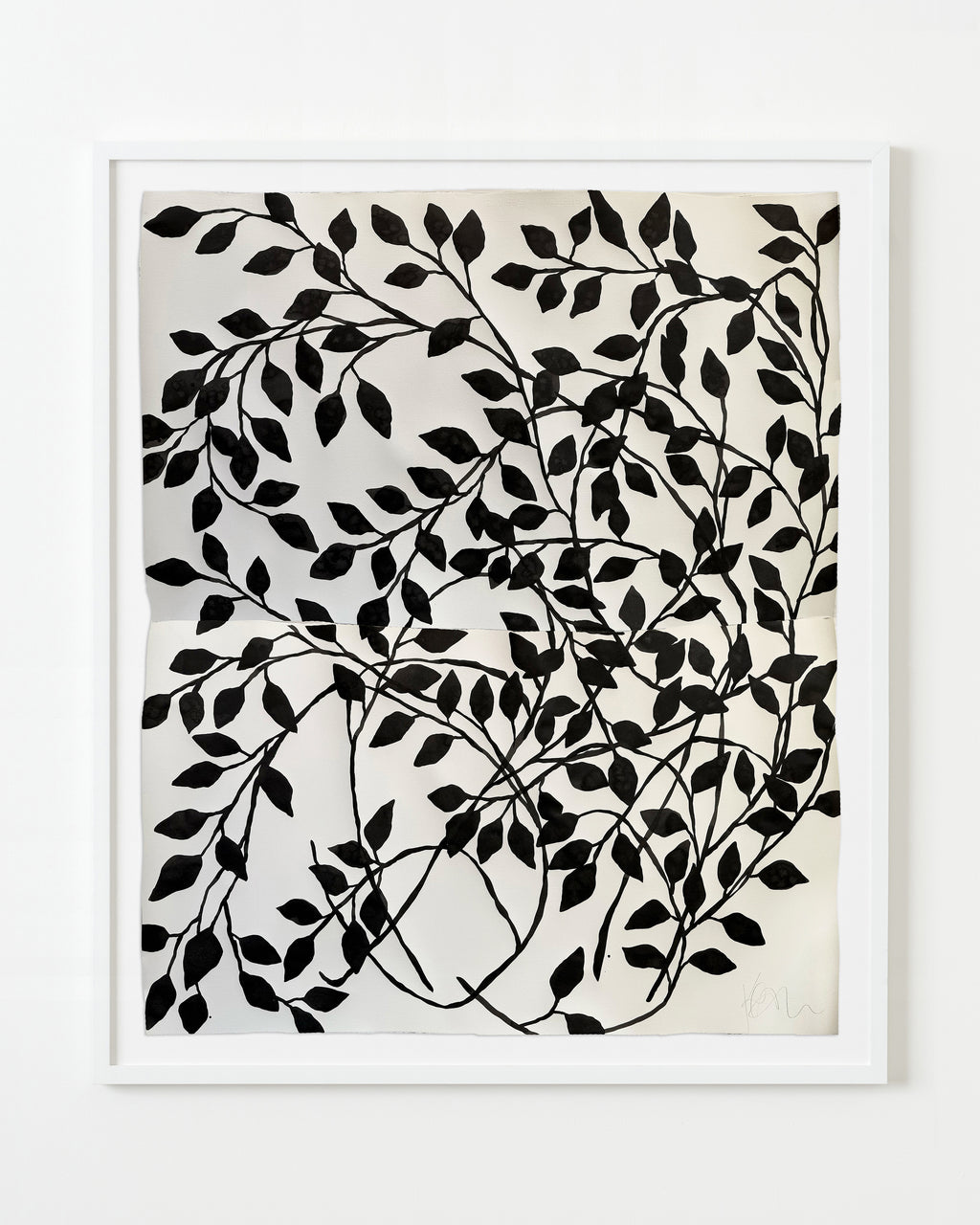 Painting by Kate Roebuck titled "Black Vine" - 1.