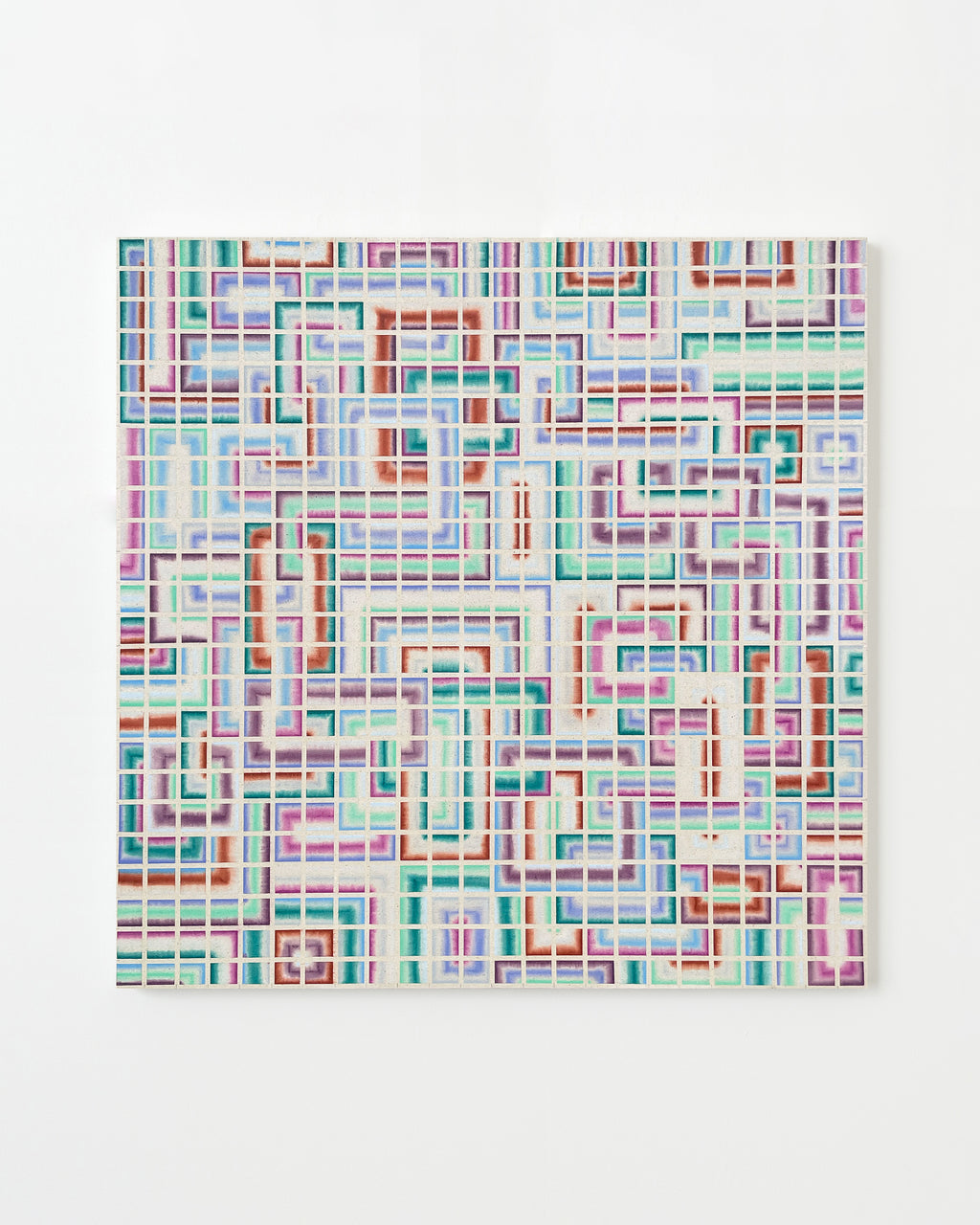Painting by Devon Reina titled "Funhouse Missile" - 1.