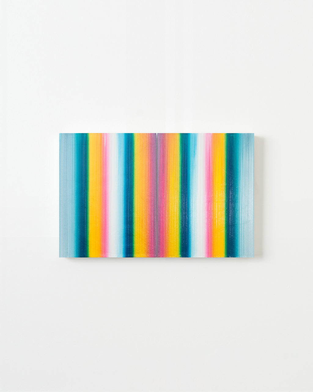 Painting by Erin D. Garcia titled "Balancing Light #3 (Diptych)" - 1.