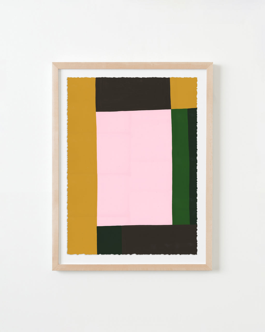 Painting by Eddie Perrote titled "Mahogany Woodgrain" - 1.