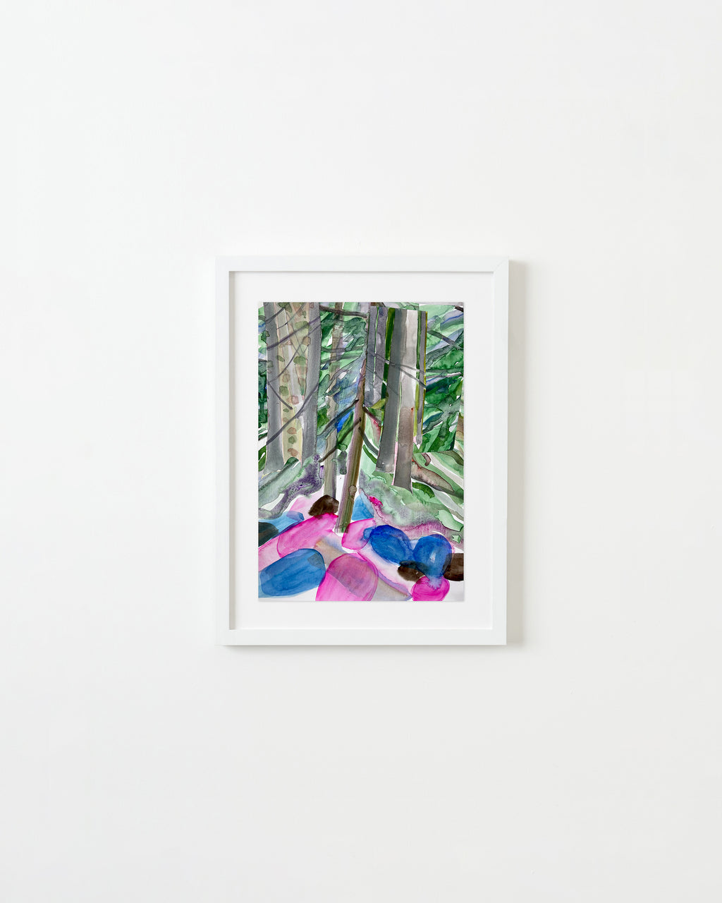 Painting by Una Ursprung titled "Embedded Lights" - 1.