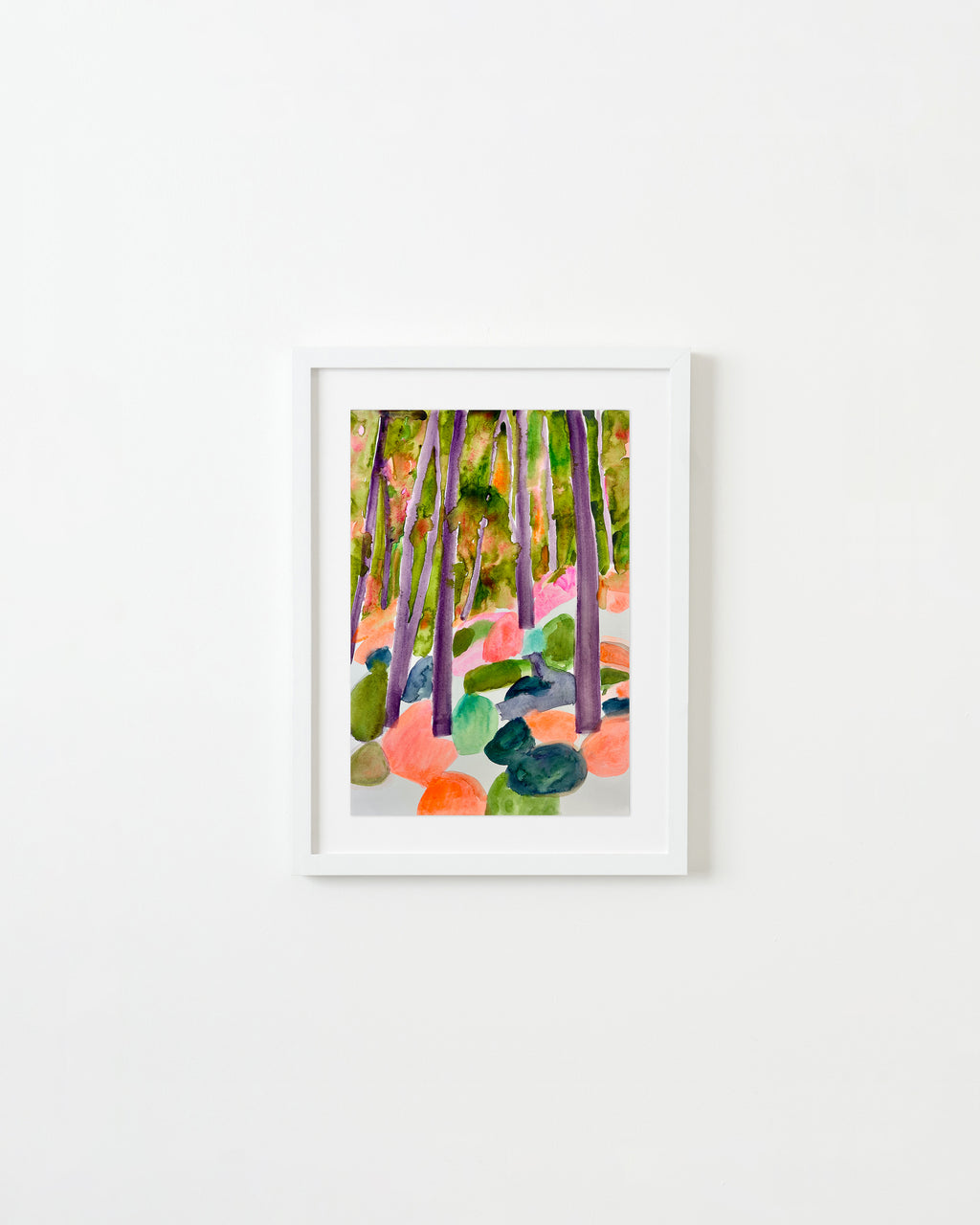 Painting by Una Ursprung titled "Luminous Grove" - 1.