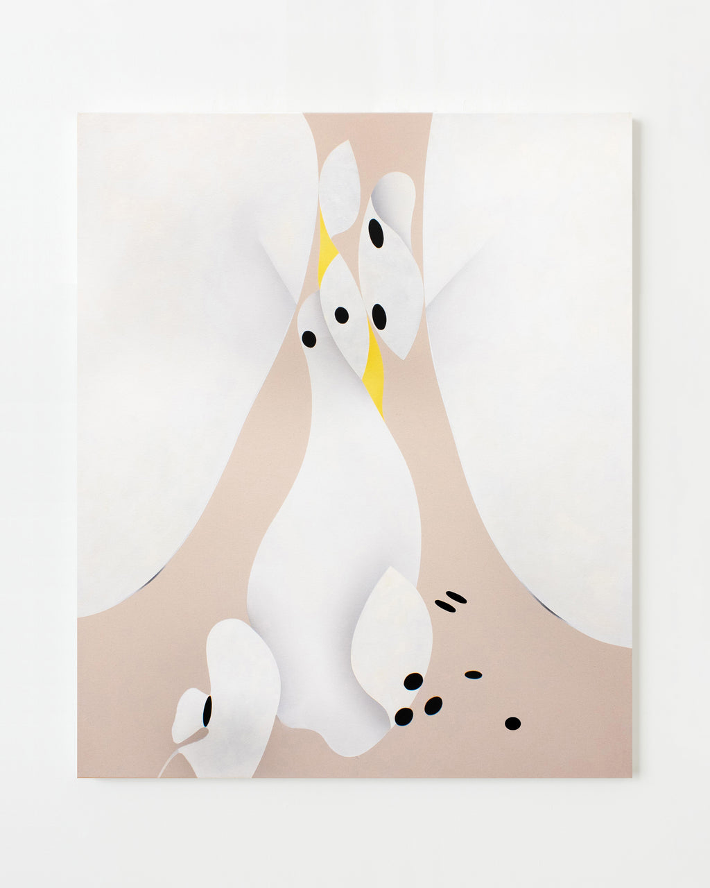 Painting by Senem Oezdogan titled "The Touchdown" - 1.