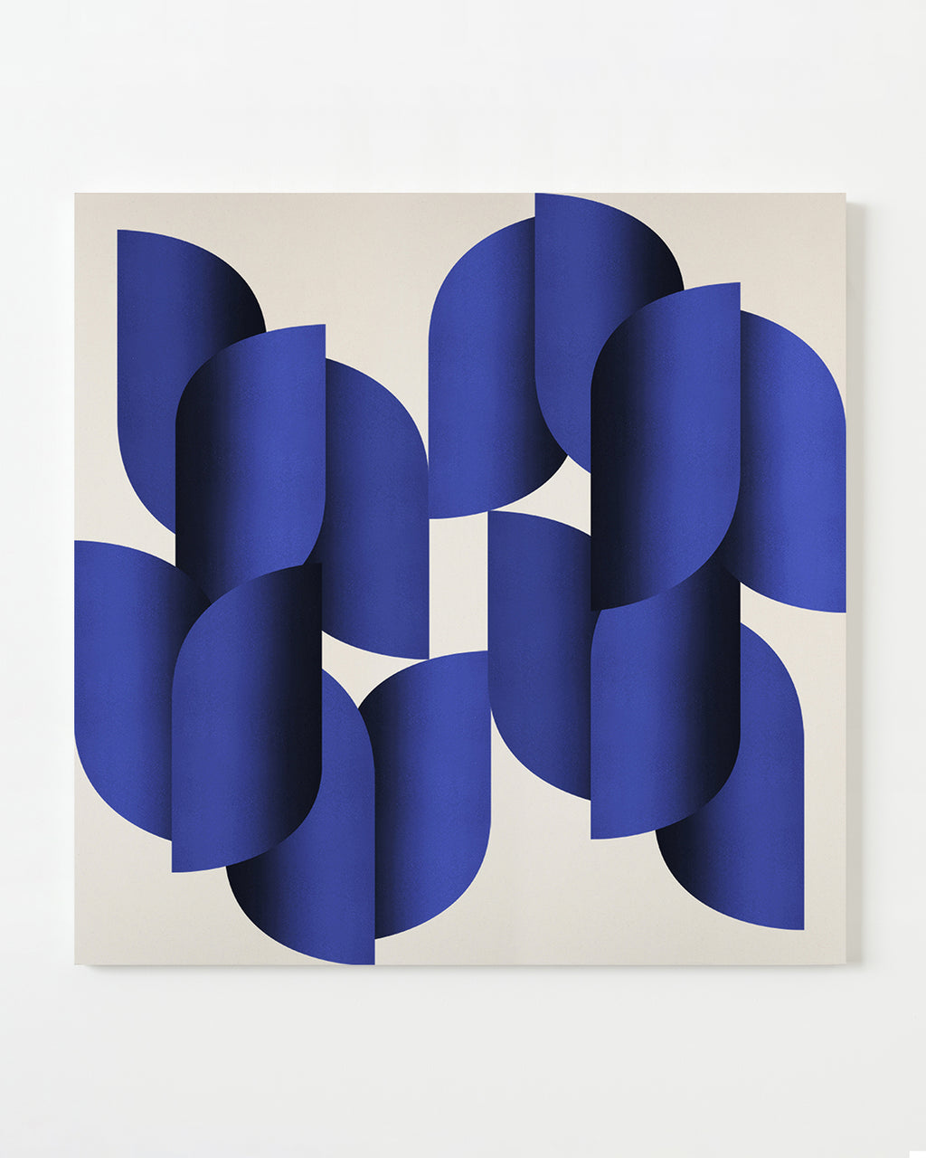 Painting by Senem Oezdogan titled "Blue Spring" - 1.