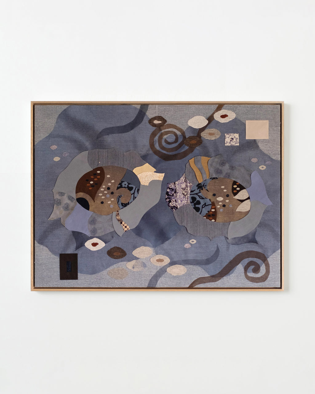 Mixed Media by Anton Nazarko titled "Two Flowers (Blue)" - 1.