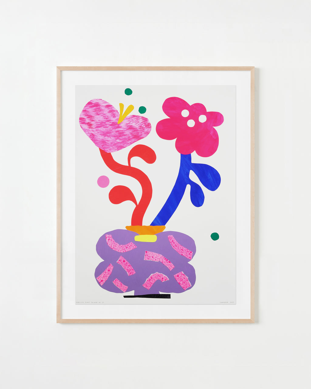 Mixed Media by Adam Frezza & Terri Chiao (CHIAOZZA) titled "Exquisite Plant Collage No. 35" - 1.