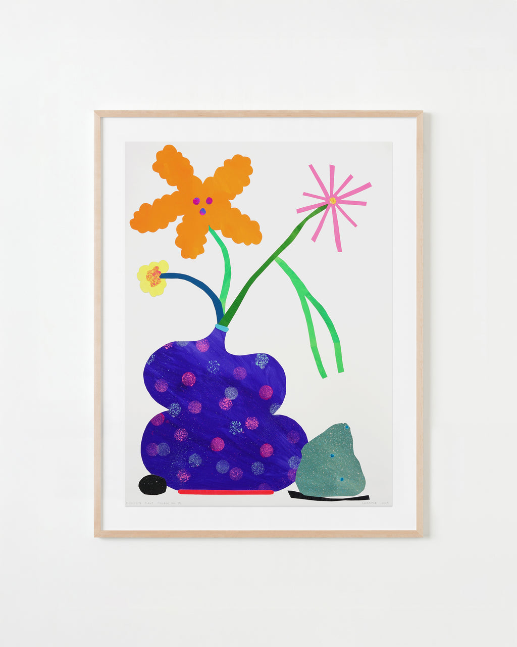 Mixed Media by Adam Frezza & Terri Chiao (CHIAOZZA) titled "Exquisite Plant Collage No. 38" - 1.