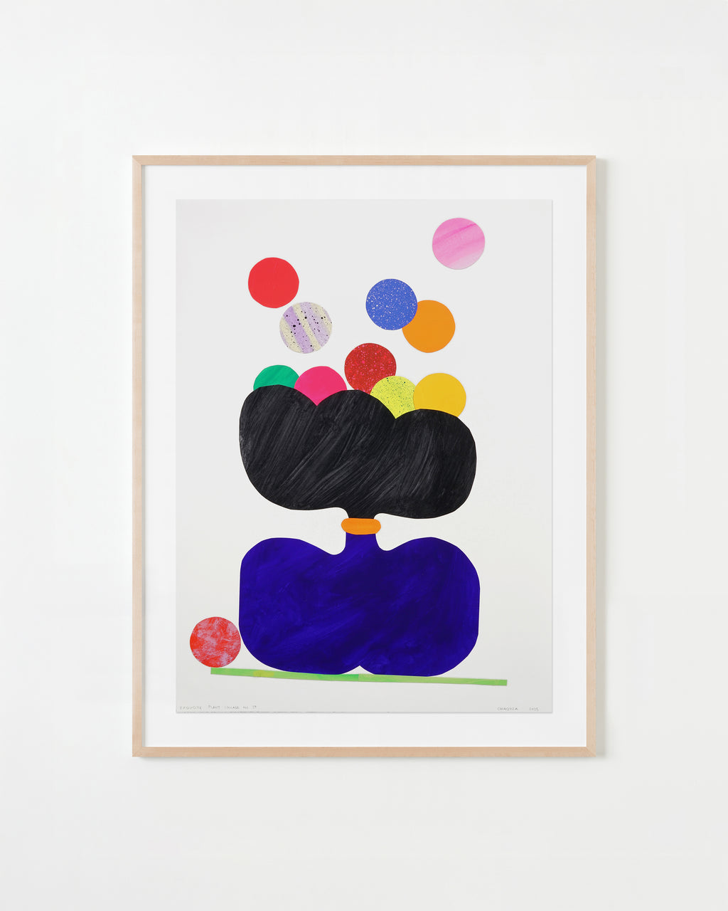 Mixed Media by Adam Frezza & Terri Chiao (CHIAOZZA) titled "Exquisite Plant Collage No. 39" - 1.