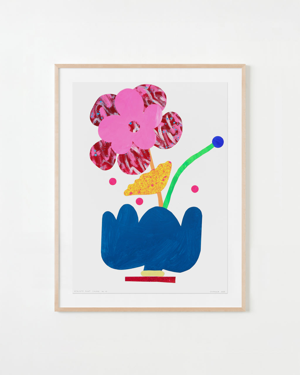 Mixed Media by Adam Frezza & Terri Chiao (CHIAOZZA) titled "Exquisite Plant Collage No. 42" - 1.