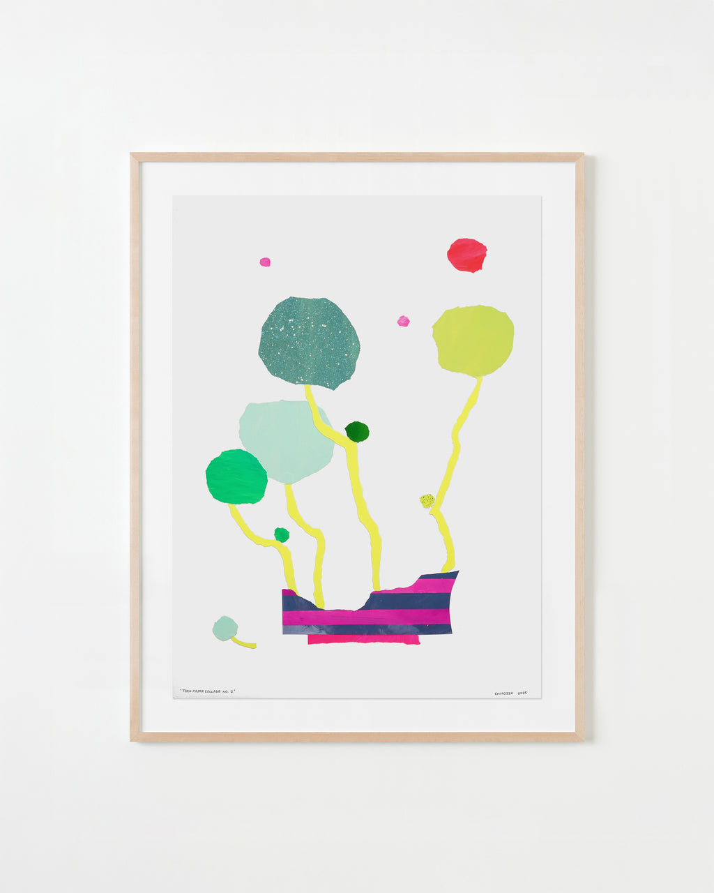 Mixed Media by Adam Frezza & Terri Chiao (CHIAOZZA) titled "Torn Paper Collage No. 2" - 1.