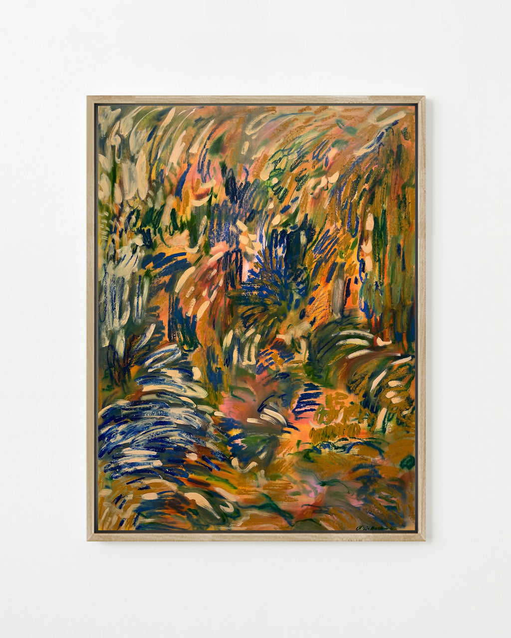 Painting by Olivia Botha titled "Die droogte van 'n woestyn" - 1.