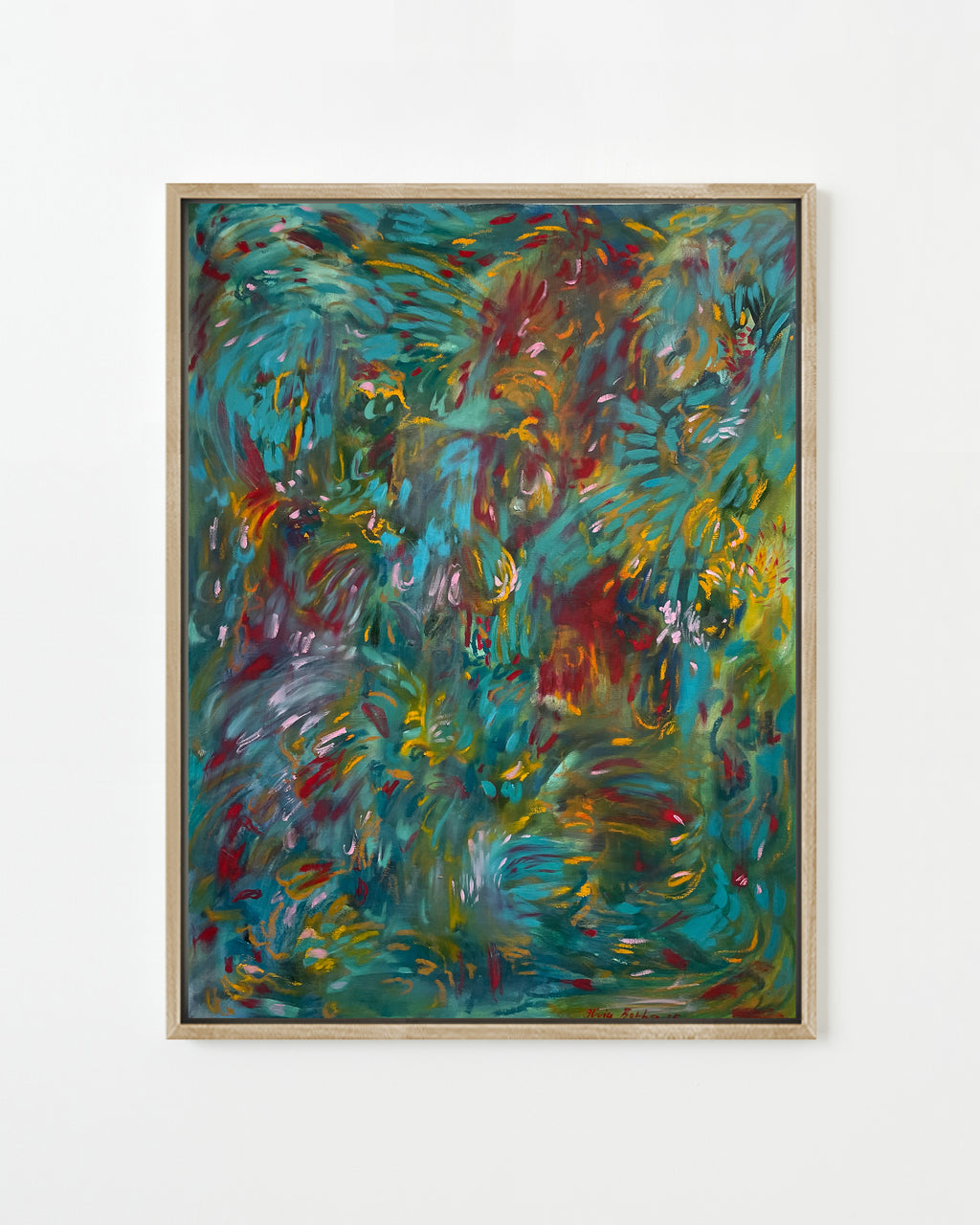 Painting by Olivia Botha titled "Slow & Steady" - 1.