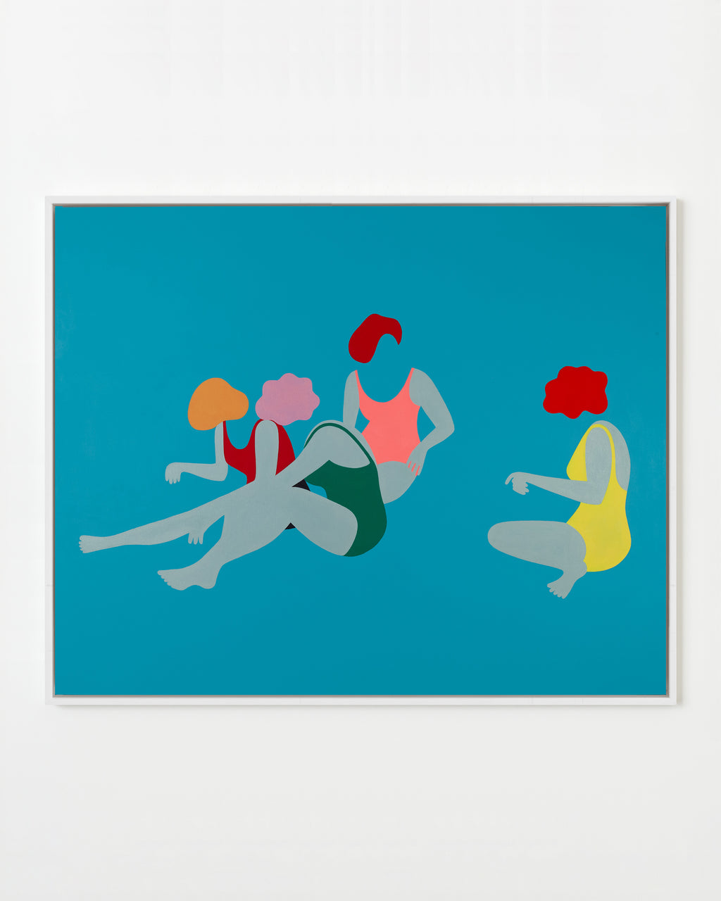 Painting by Dana Bell titled "Four On Beach" - 1.