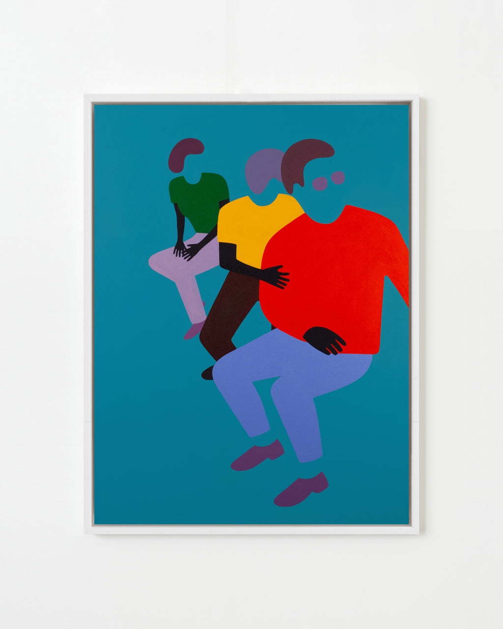 Painting by Dana Bell titled "Three Stacked Look to Right" - 1.