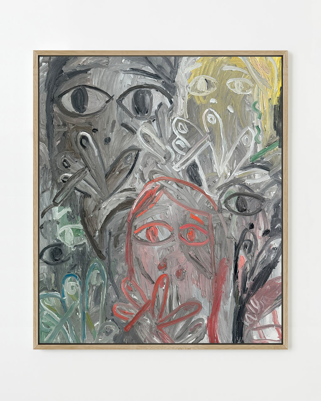 Painting by Andrew Alba titled "Girl Smoking" - 1.