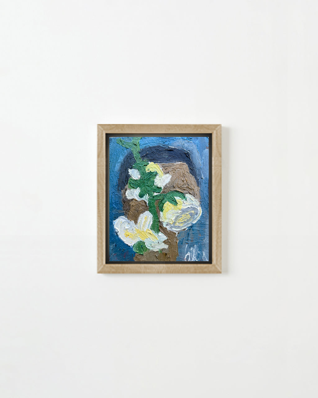 Painting by Andrew Alba titled "Messy Face" - 1.