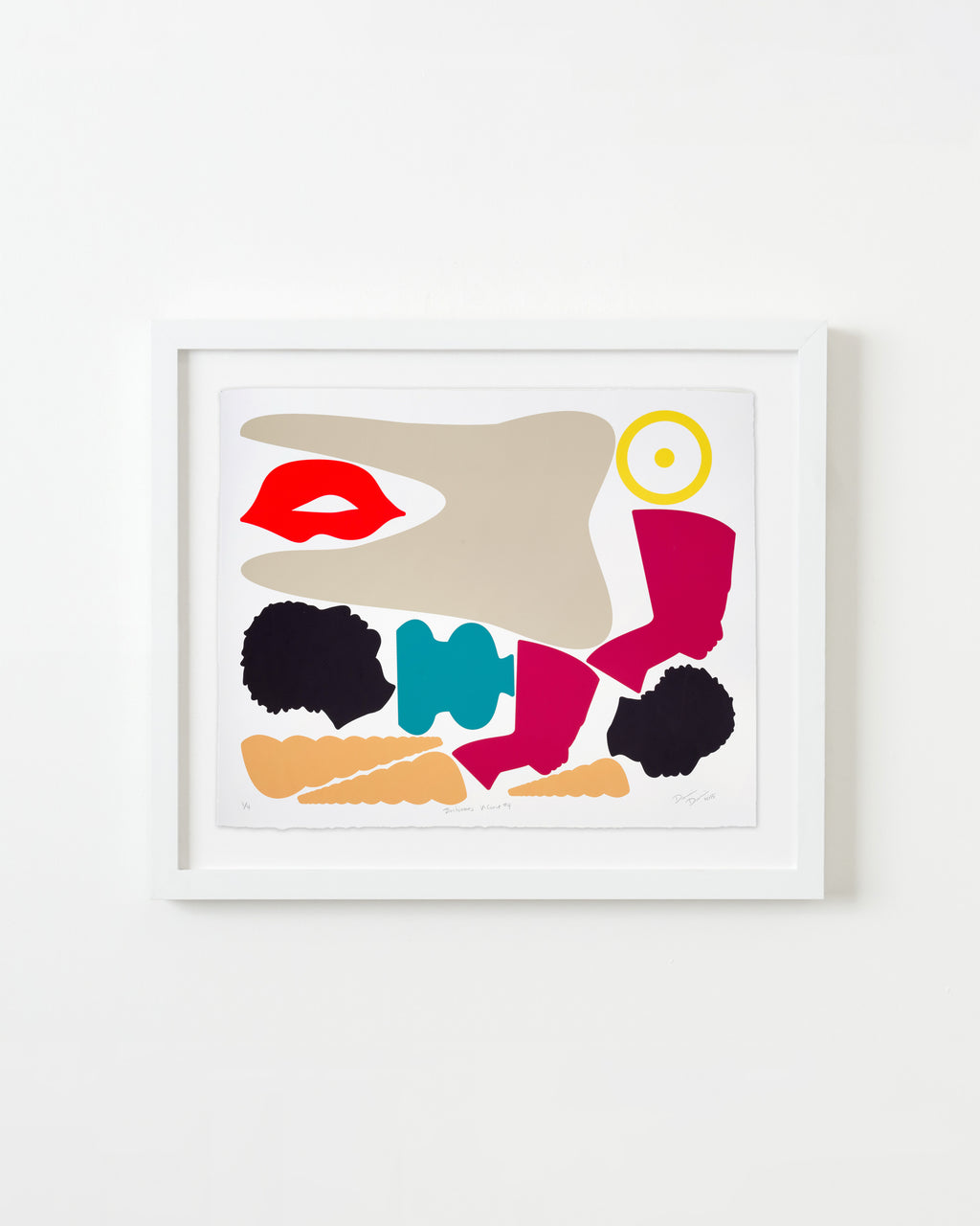 Print by Damien Davis titled "Blackamoors V-Carve #4" - 1.