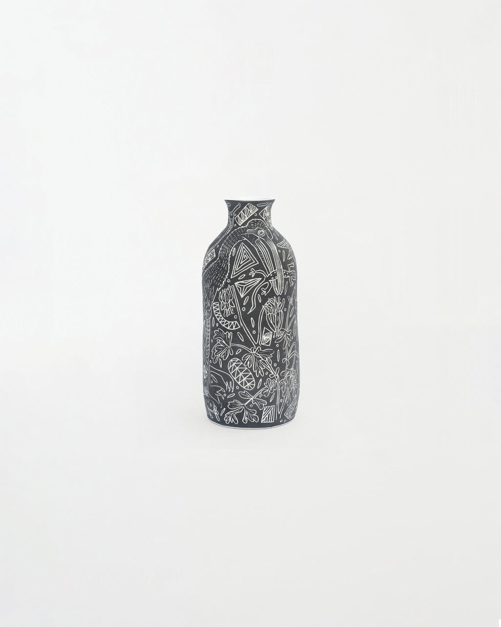 Crane with Lizard Vase - Dana Bechert