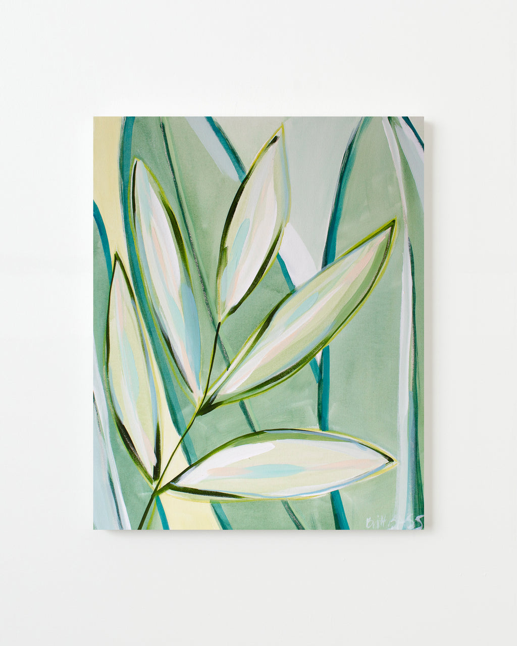 Painting by Britt Bass titled "Flora 19" - 1.