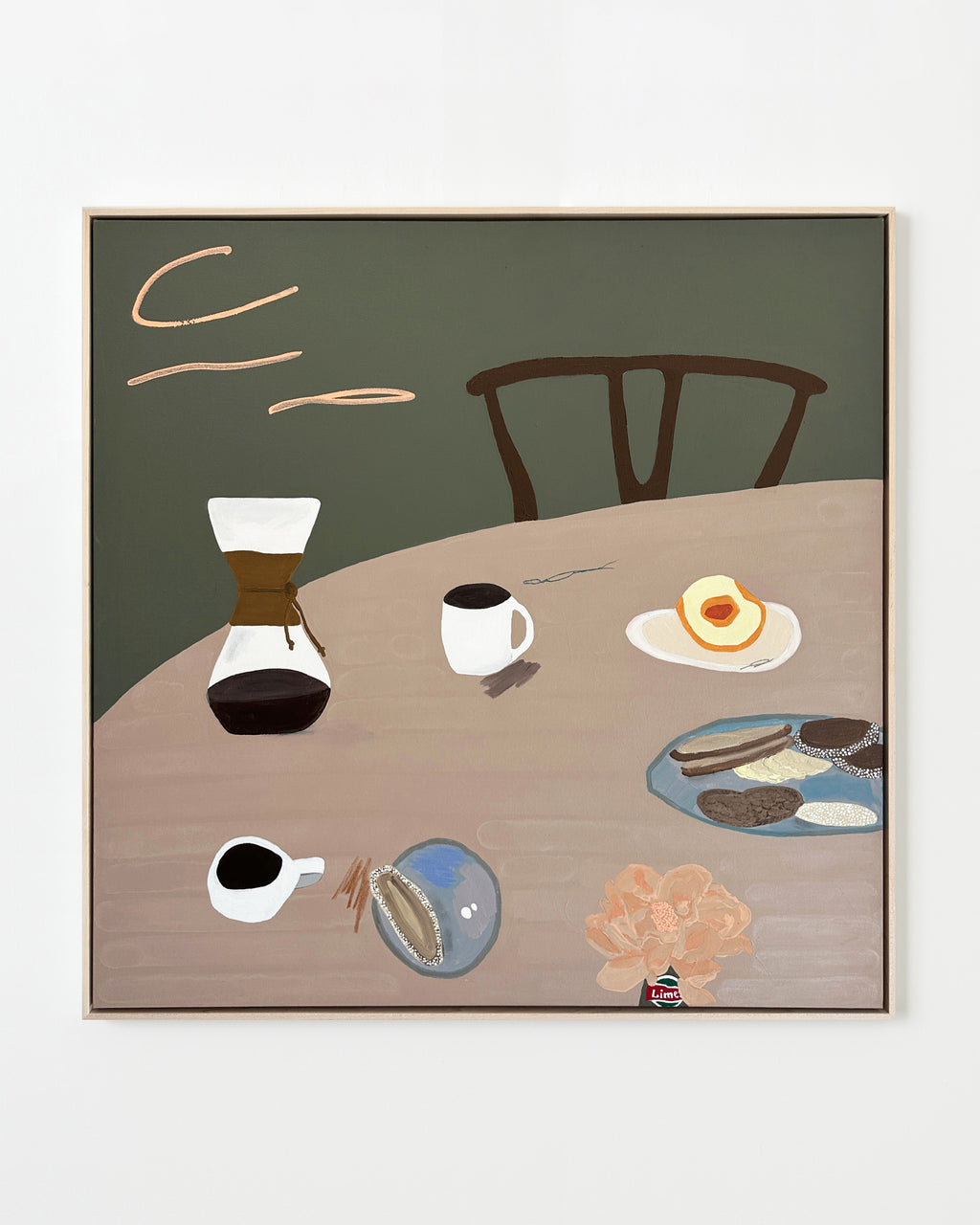 Painting by Karina Bania titled "Notes on Living" - 1.