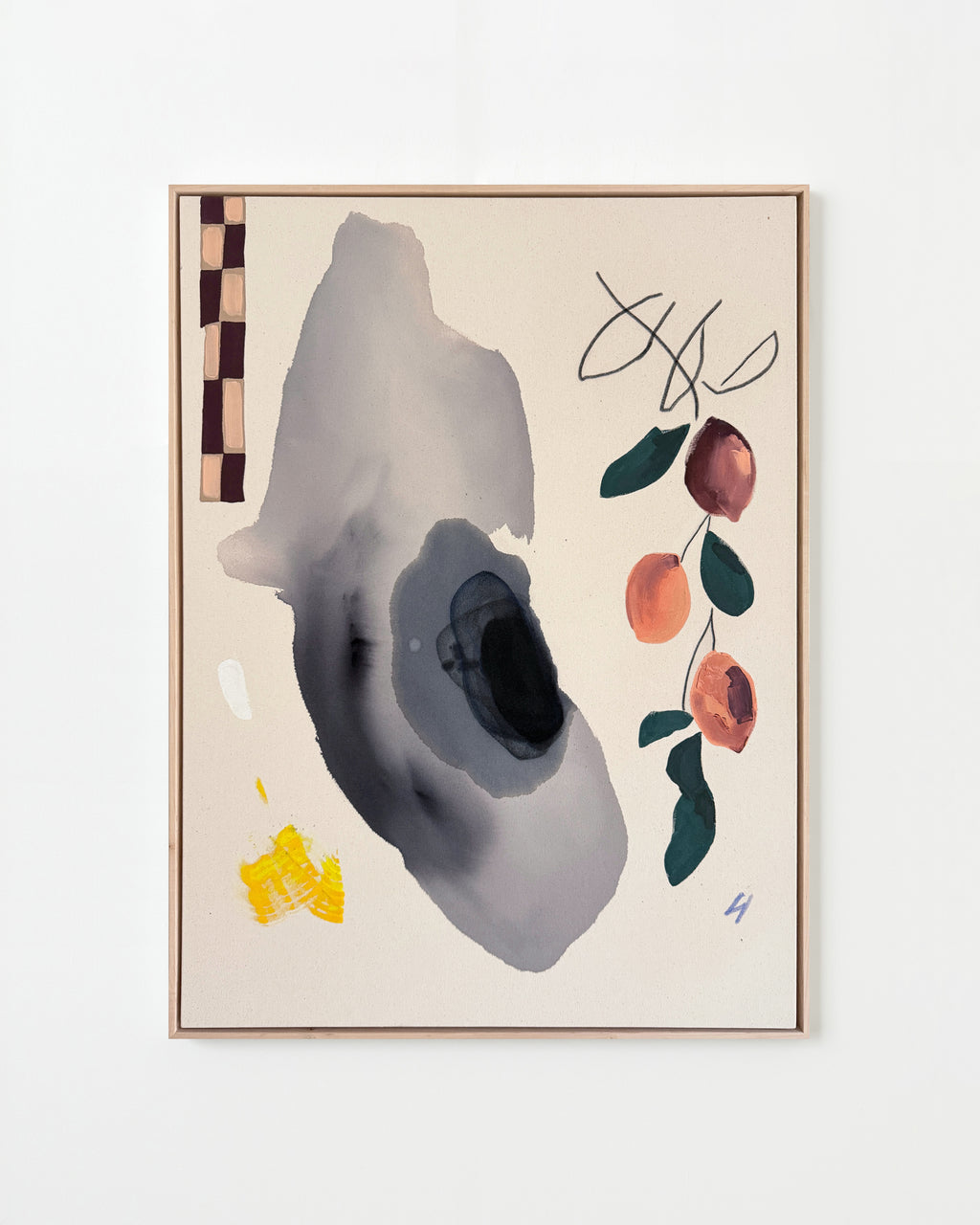 Painting by Karina Bania titled "The Age of Trees" - 1.