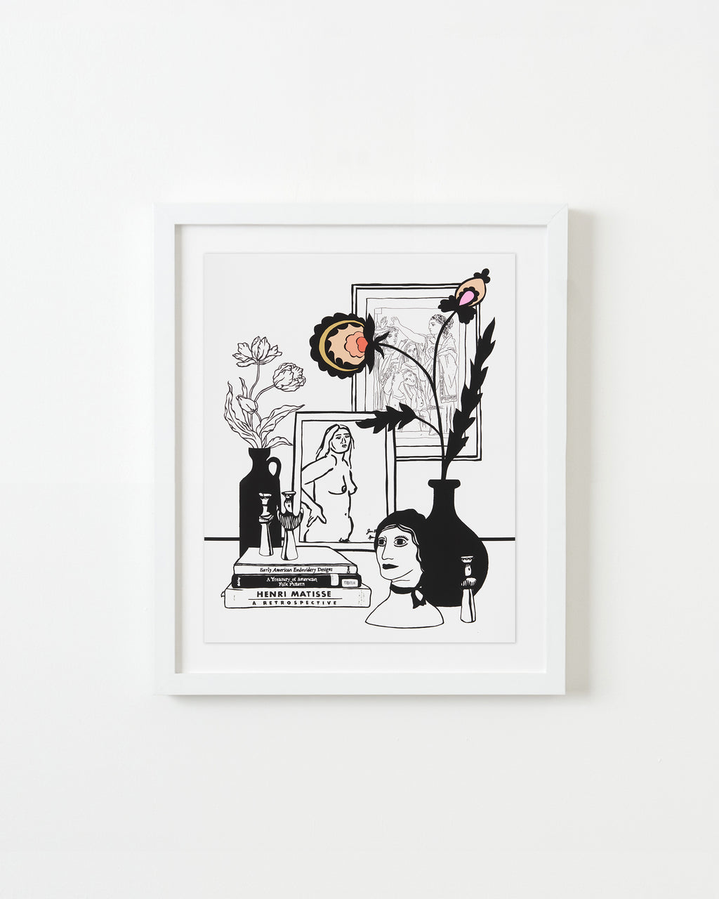 Still Life with Books, Joan Brown Nude and Lysistrata - Stacey Beach