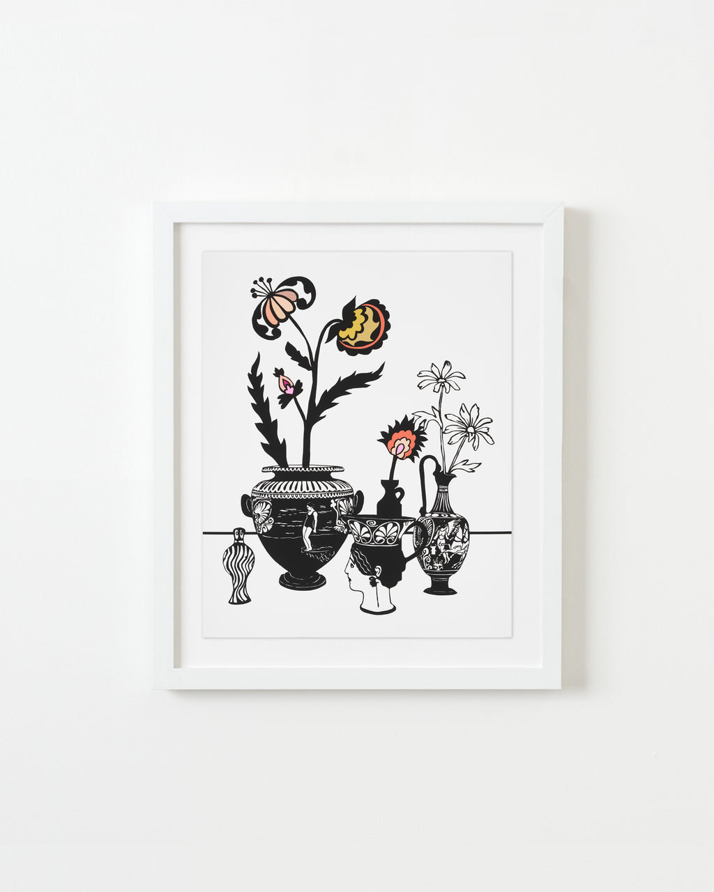 Still Life with Surfer Amphora and Head Vase - Stacey Beach