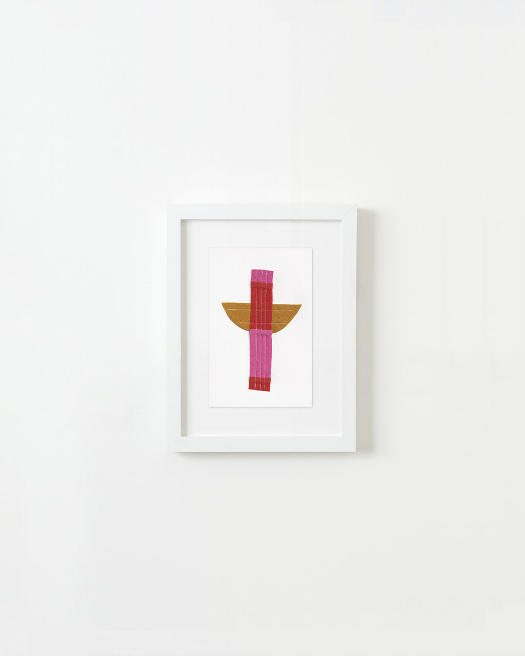 Mixed Media by Anastasia Greer titled "Popsicle Stick Afloat" - 1.