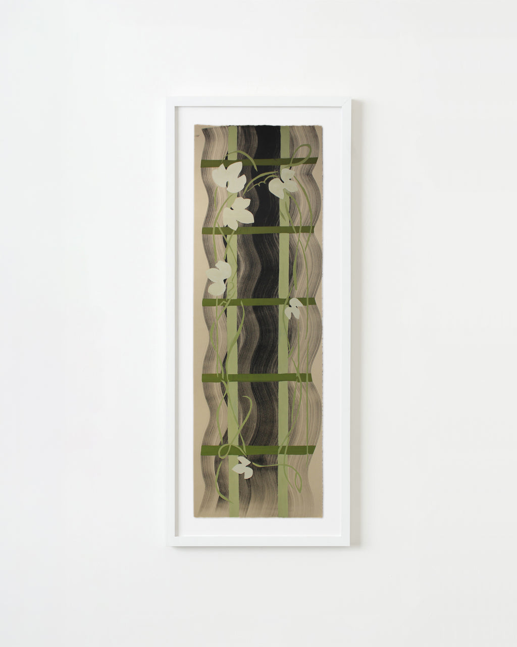 Painting by Anna Koeferl titled "Ivy Trellis No. 1" - 1.