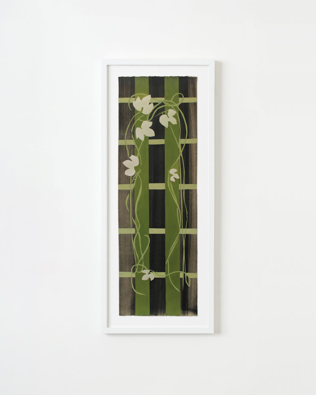 Painting by Anna Koeferl titled "Ivy Trellis No. 2" - 1.