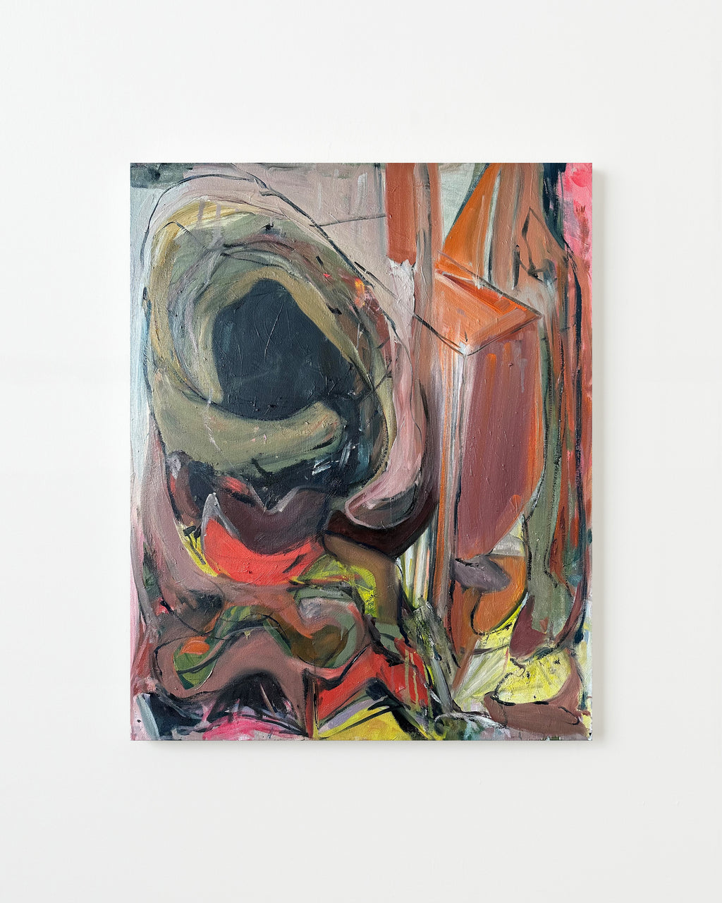 Painting by Diana Delgado titled "Hold You (On the Inside)" - 1.