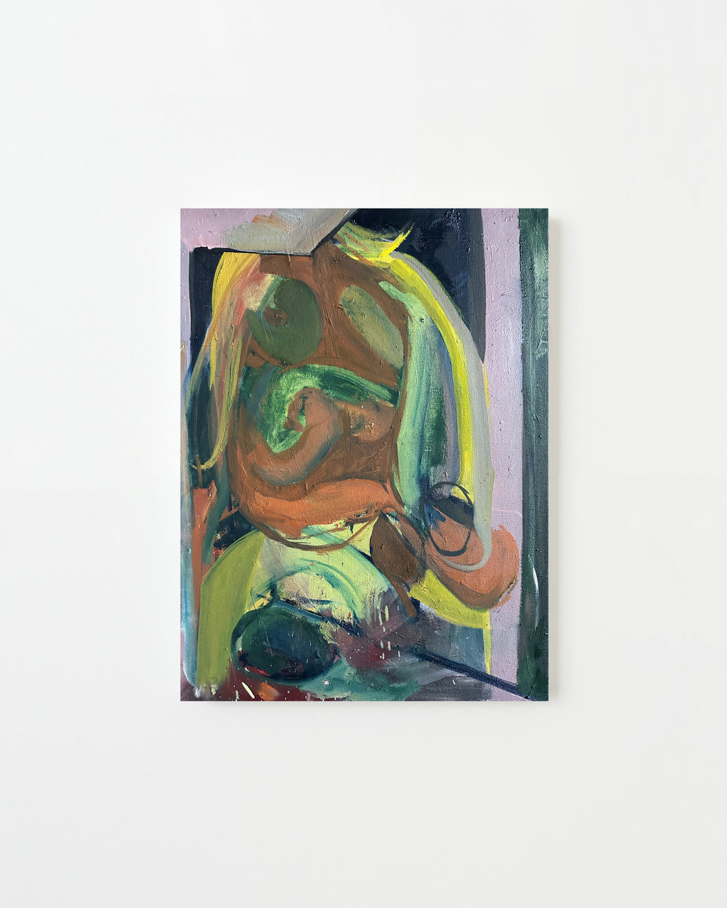 Painting by Diana Delgado titled "Untitled (In A Box)" - 1.