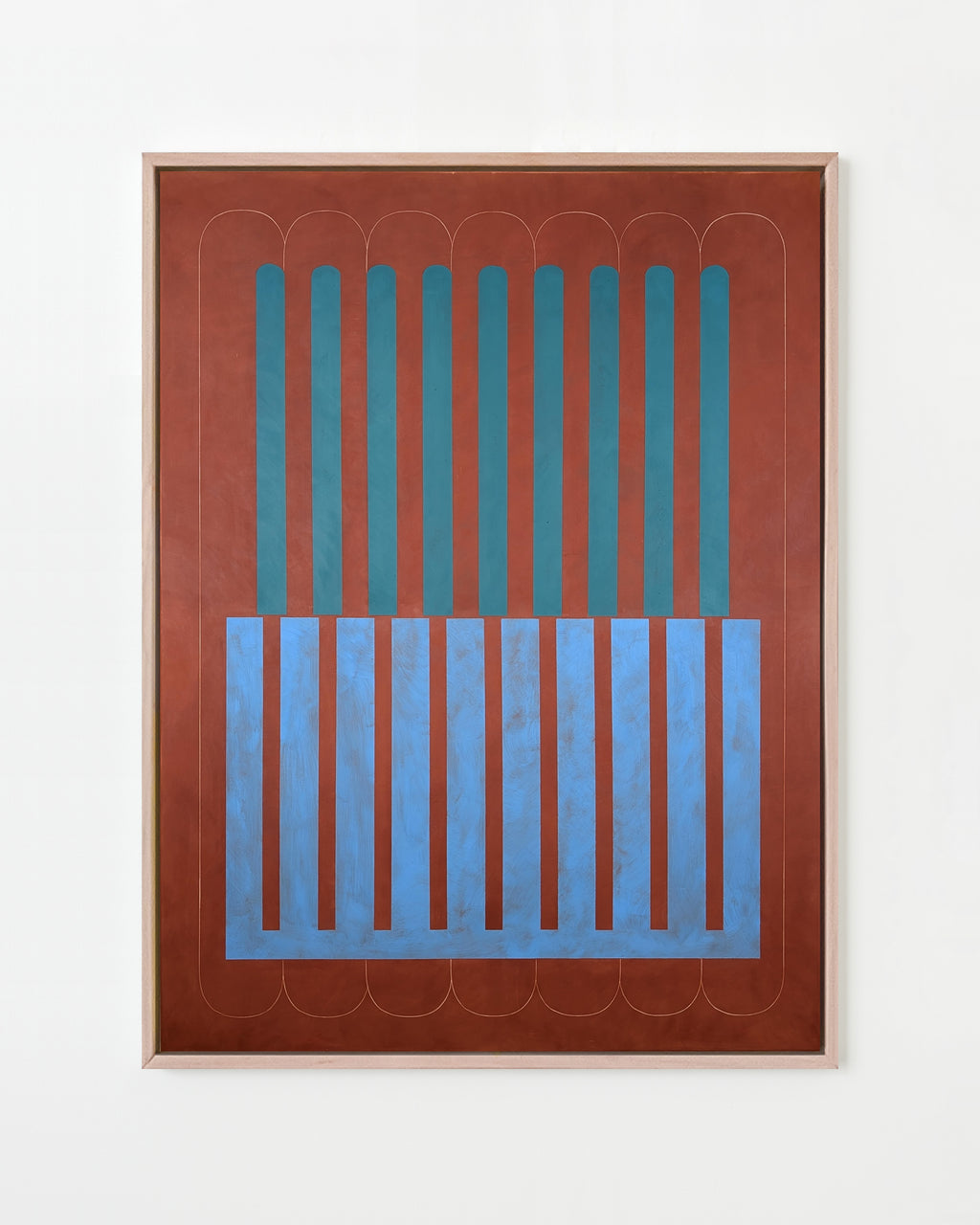 Painting by Arielle Zamora titled "Cerulean Mission" - 1.