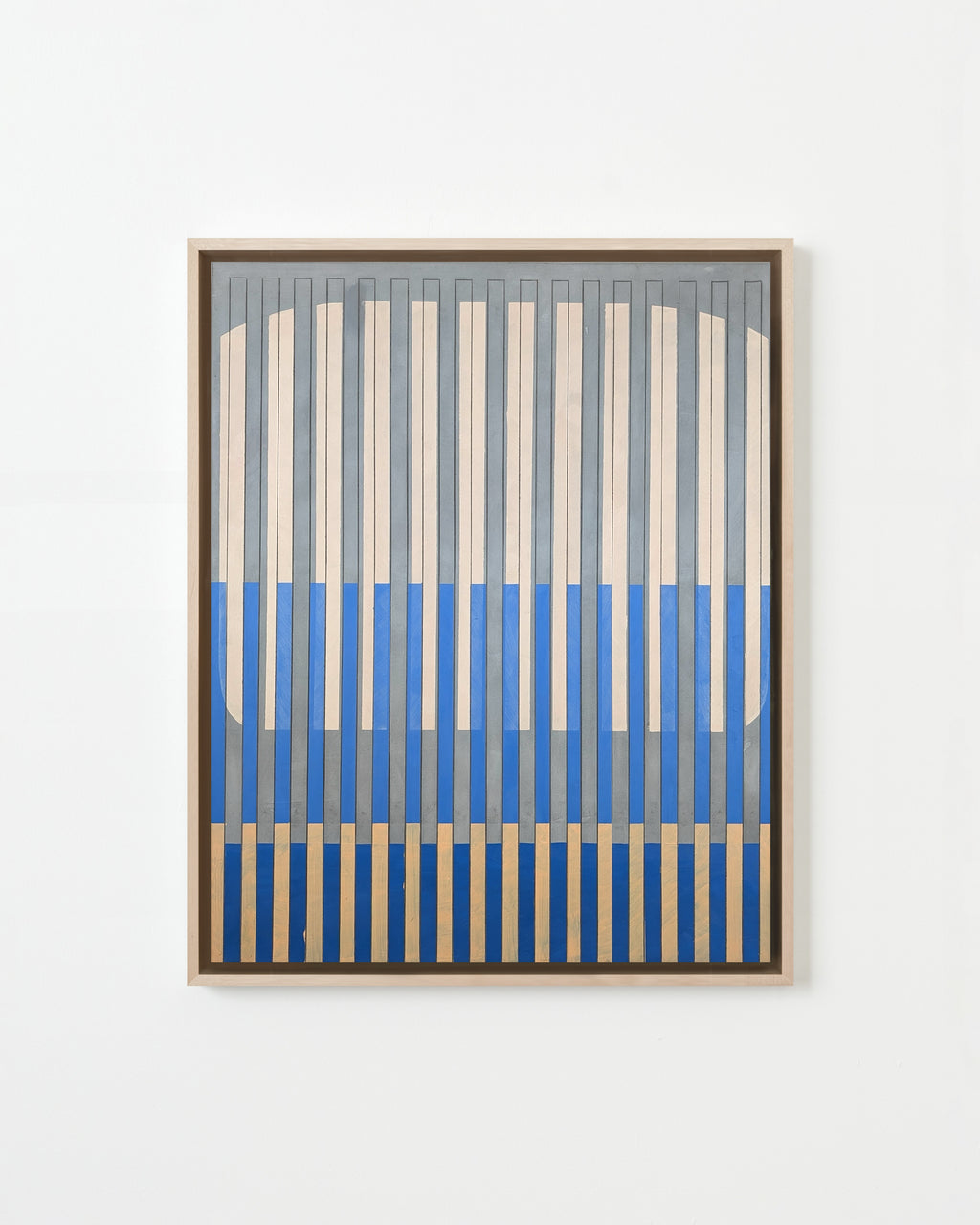 Painting by Arielle Zamora titled "Blue Mirage" - 1.