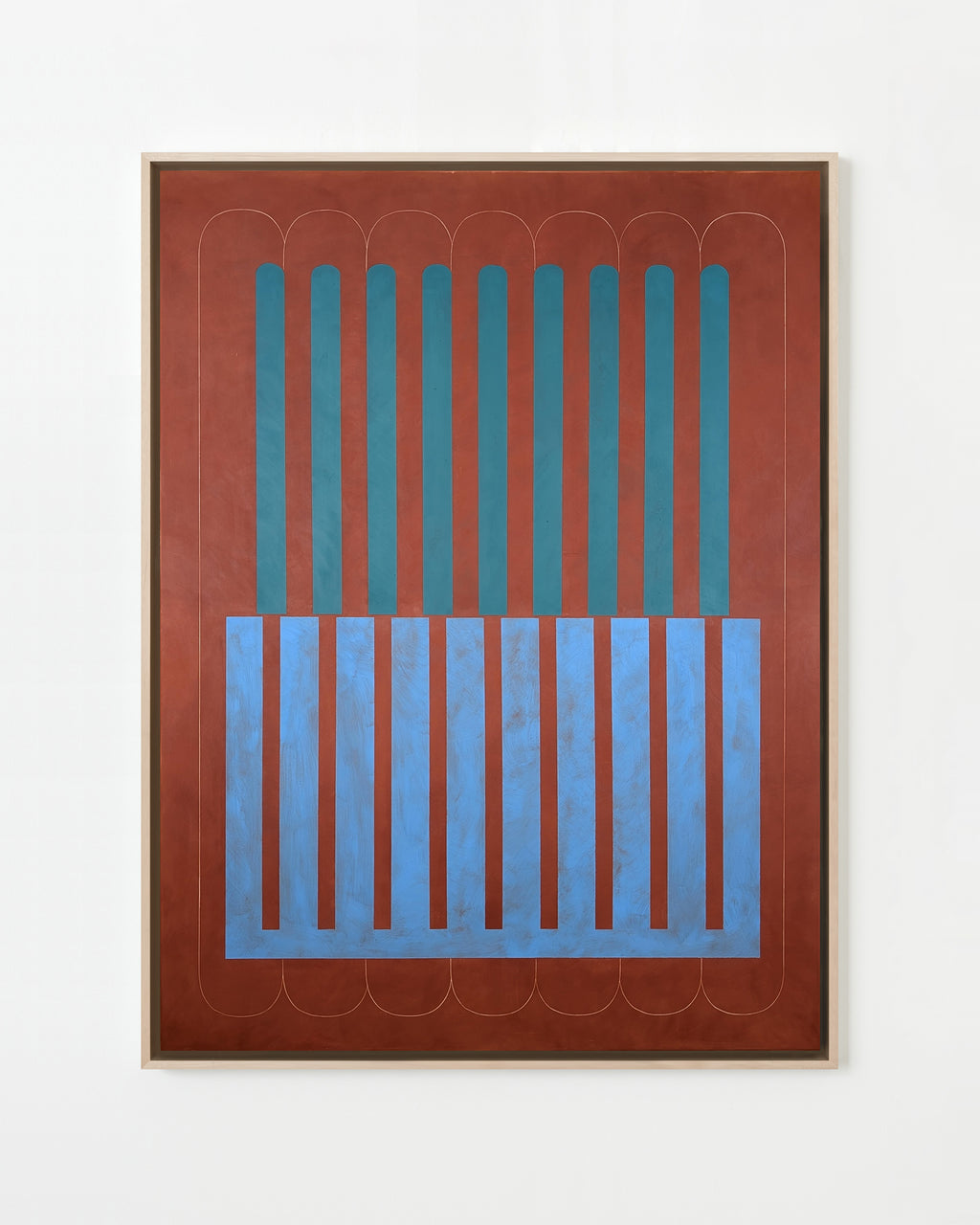 Painting by Arielle Zamora titled "Cerulean Mission" - 1.