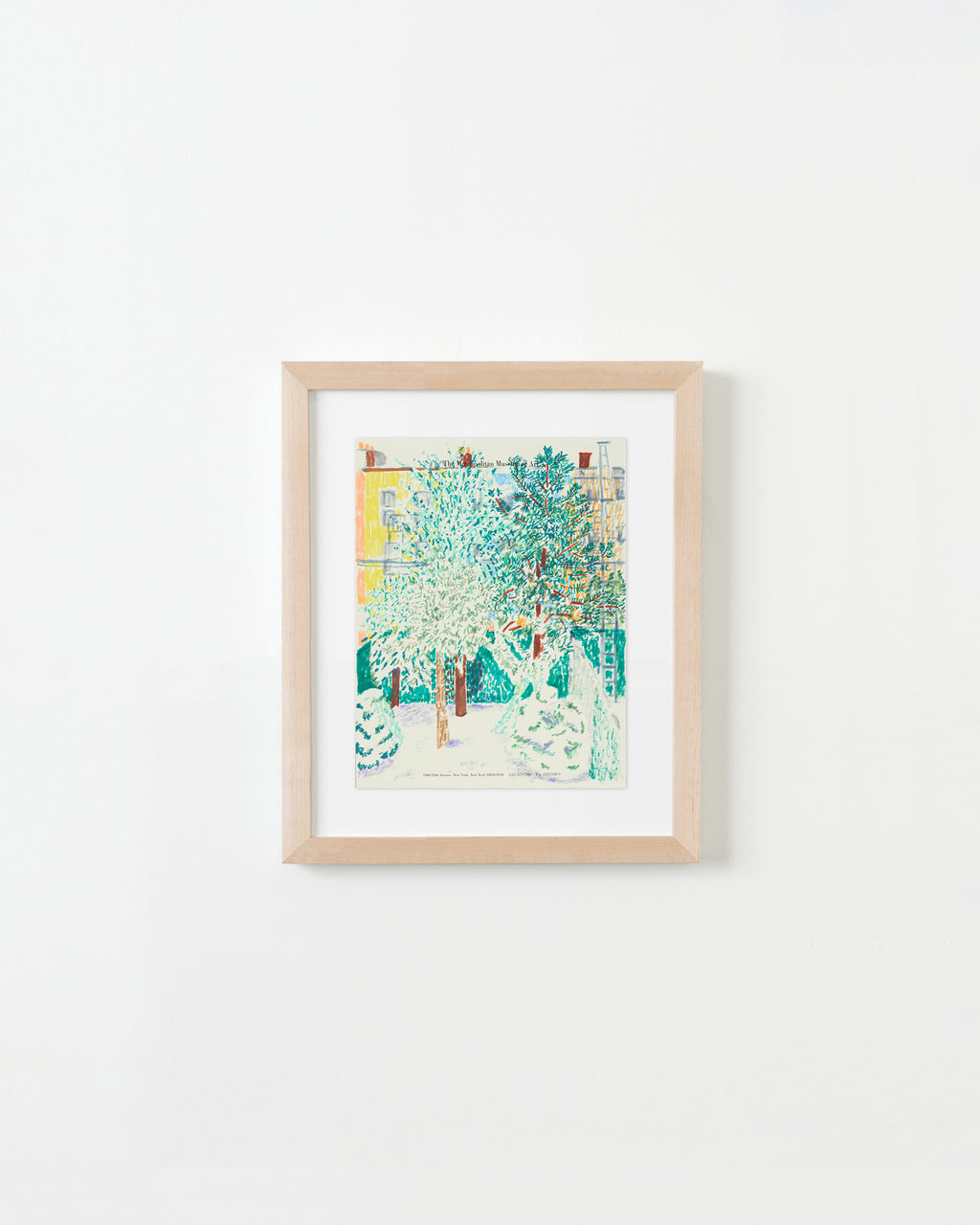 Drawing by David Rhoads titled "Greenpoint Backyard" - 1.