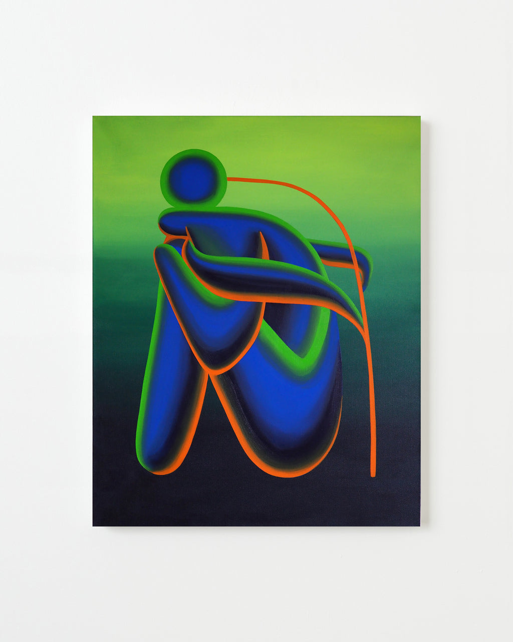 Painting by Jocelyn Tsaih titled "Winter Solace" - 1.