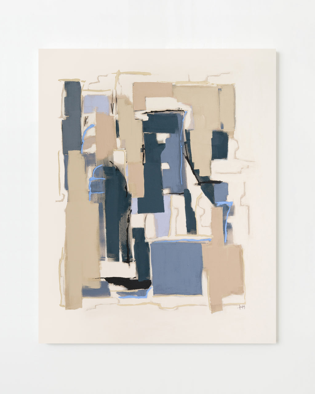 Painting by Holly Addi titled "Port Lympia" - 1.