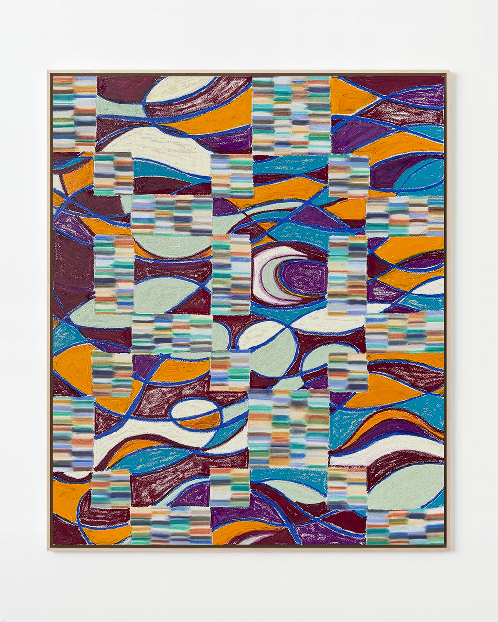 Painting by Devon Reina titled "Pieces From Two Puzzles" - 1.