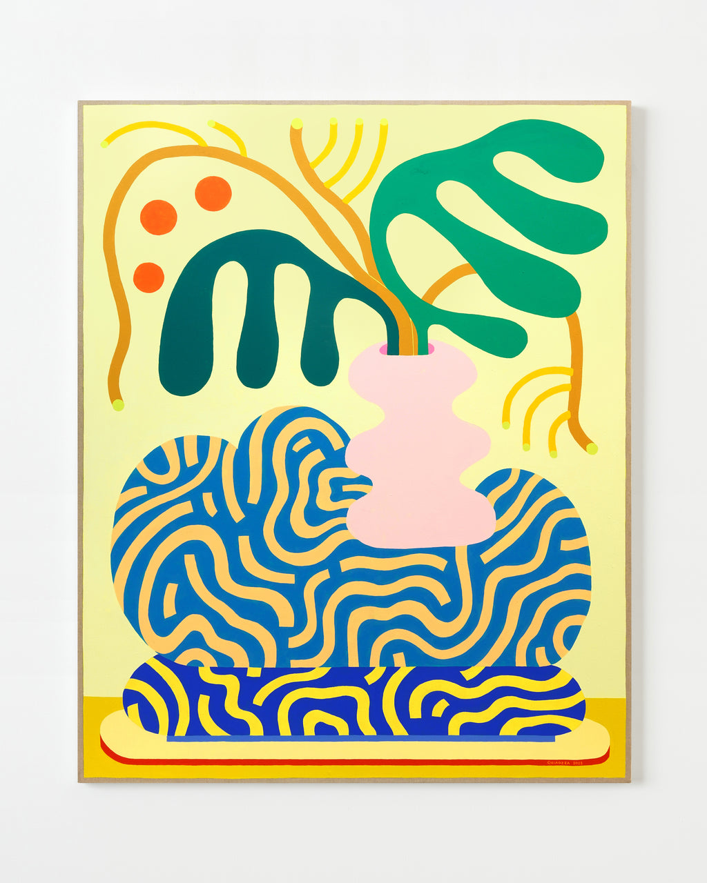 Painting by Adam Frezza & Terri Chiao (CHIAOZZA) titled "Bouquet Painting No. 39" - 1.