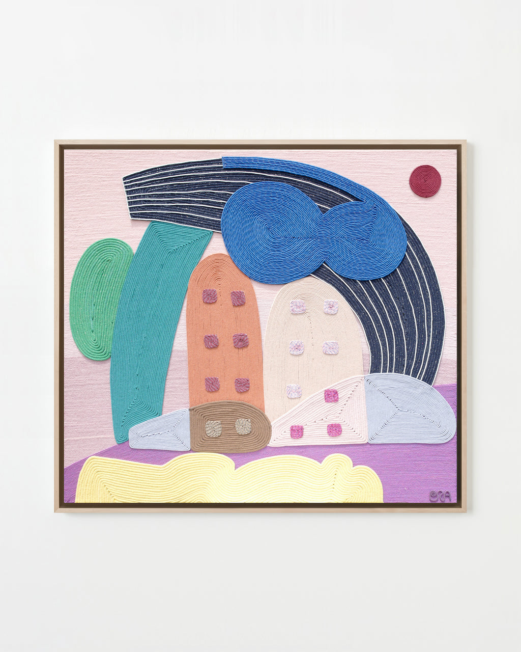 Mixed Media by Paola Rodriguez Arias titled "The Pink City" - 1.