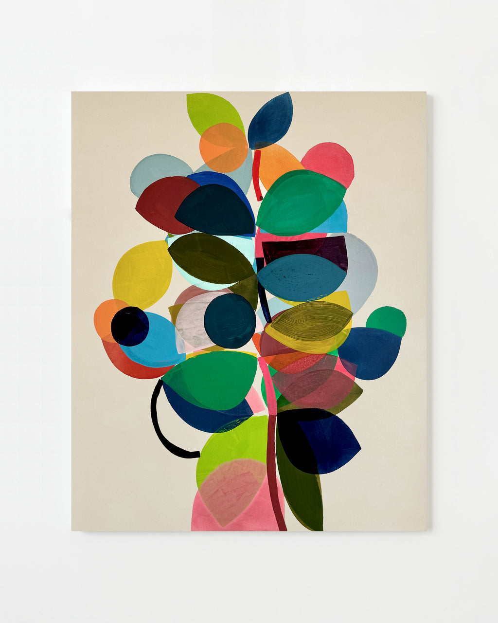 Painting by Vicki Sher titled "Spring Floral 4" - 1.