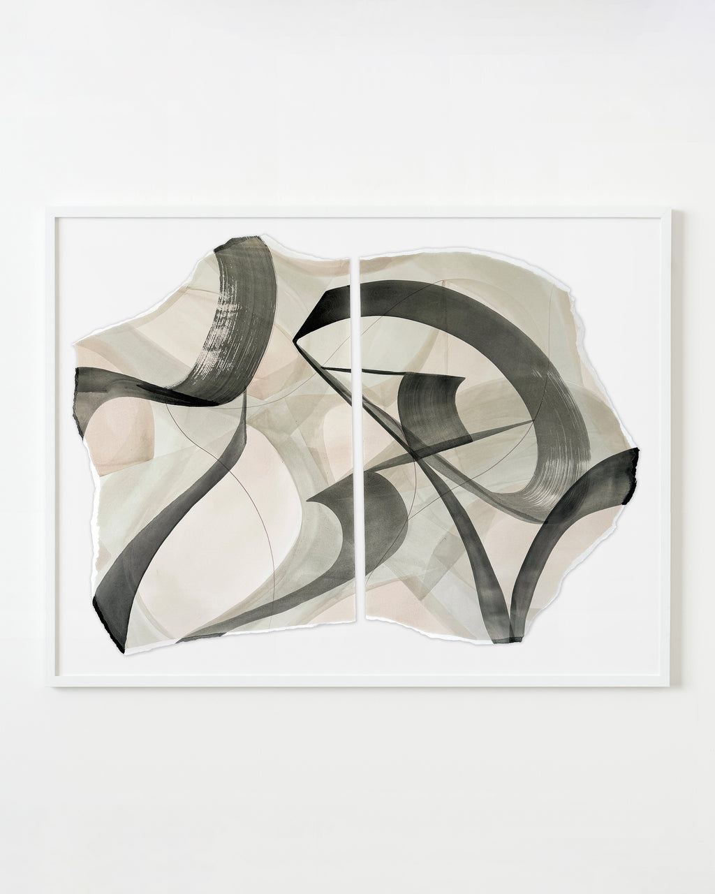 Painting by Laura Naples titled "The Line" - 1.